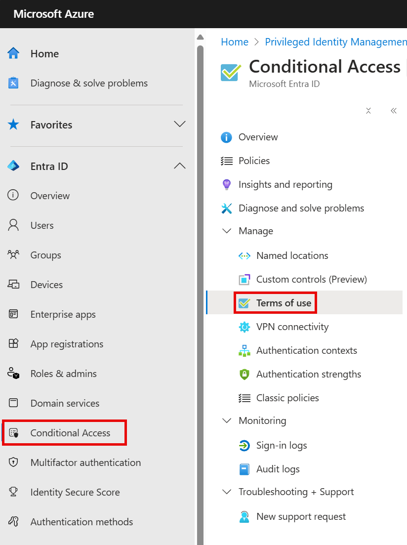 User Risk Policy Configuration