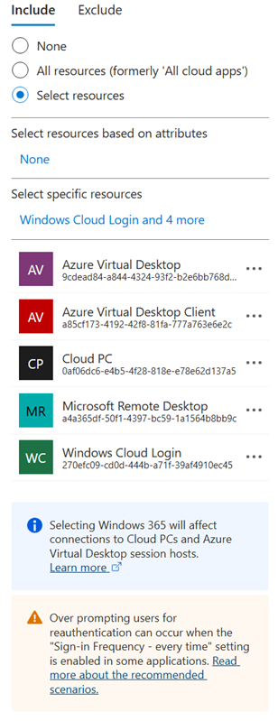 Cloud PC Target Resources
