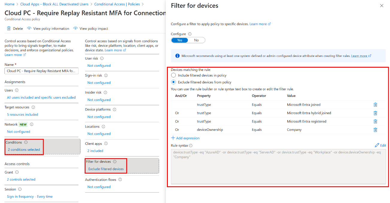 Cloud PC Conditions - Part 2
