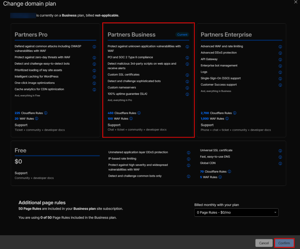Cloudflare Partners Business Plan
